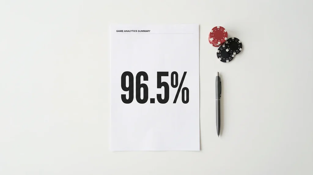 Illustration of Return to Player percentage concept at UK online casinos